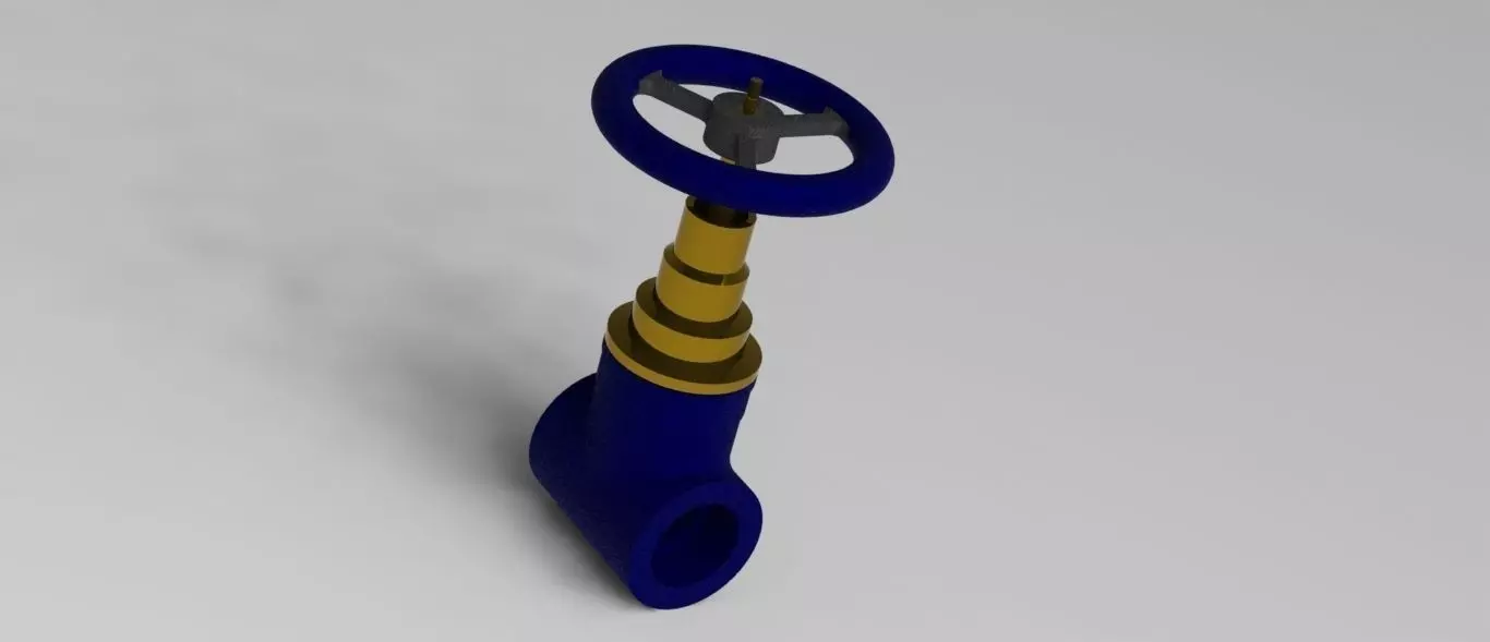 Gate valve Free 3D model