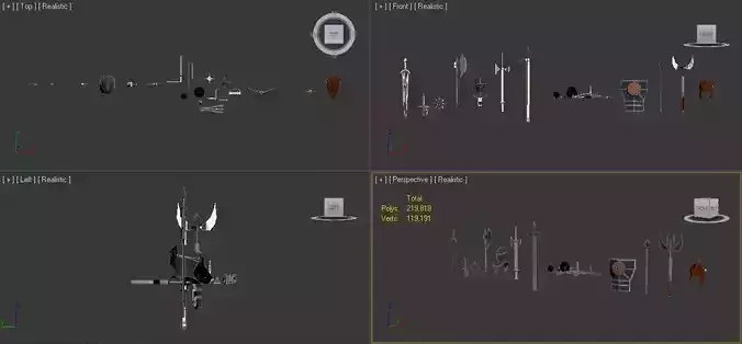 My 3D Models Low-poly 3D model