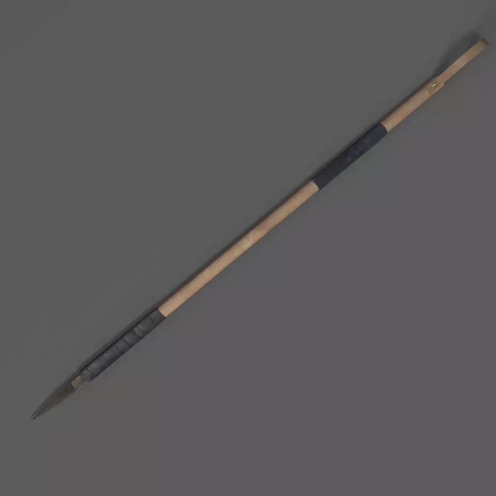 Medieval Spear 3D model Free low-poly 3D model