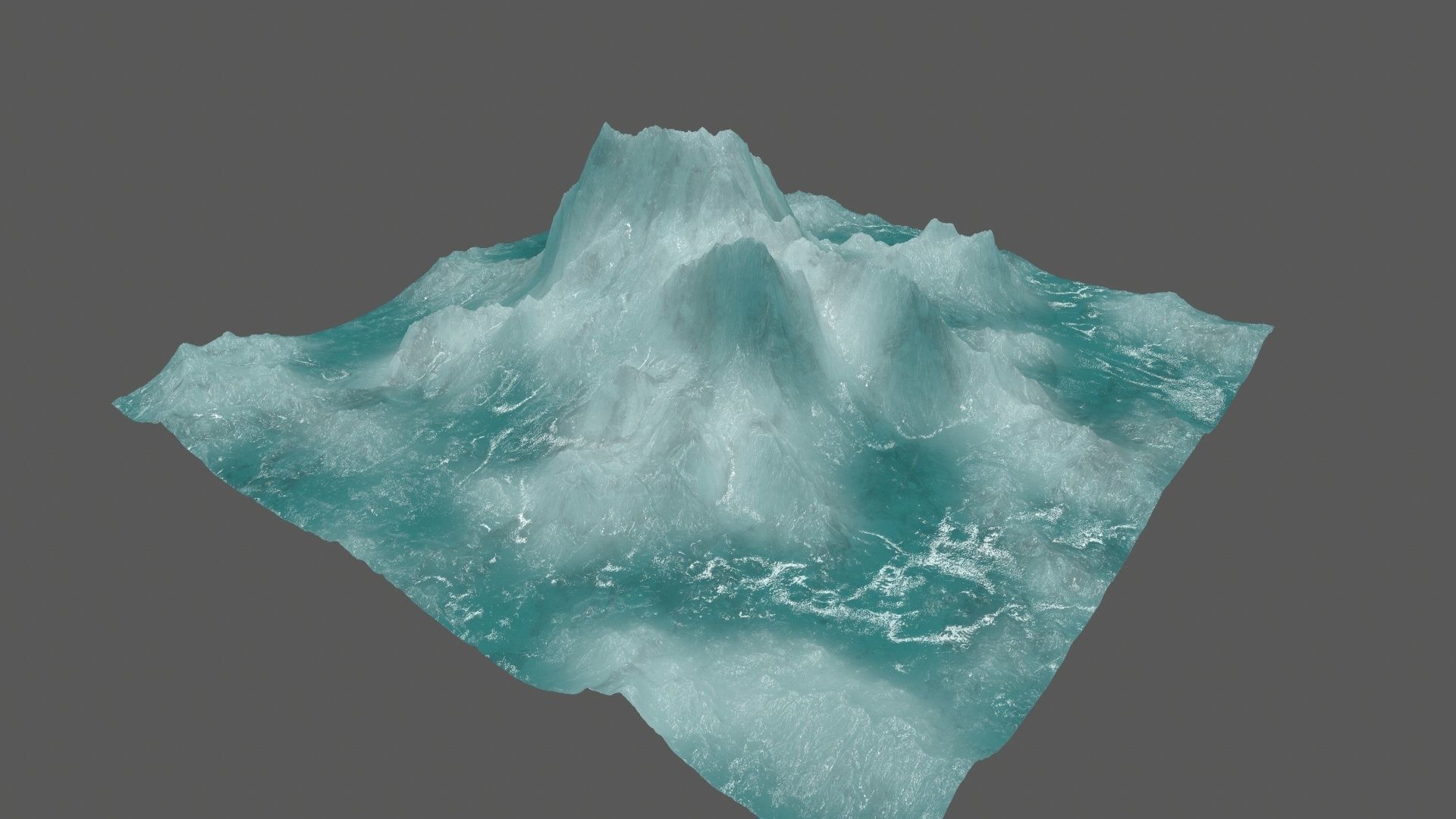 ice 3 iceberg Low-poly 3D model_11