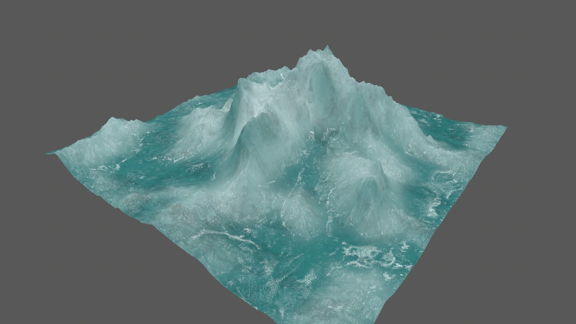 ice 3 iceberg Low-poly 3D model_14
