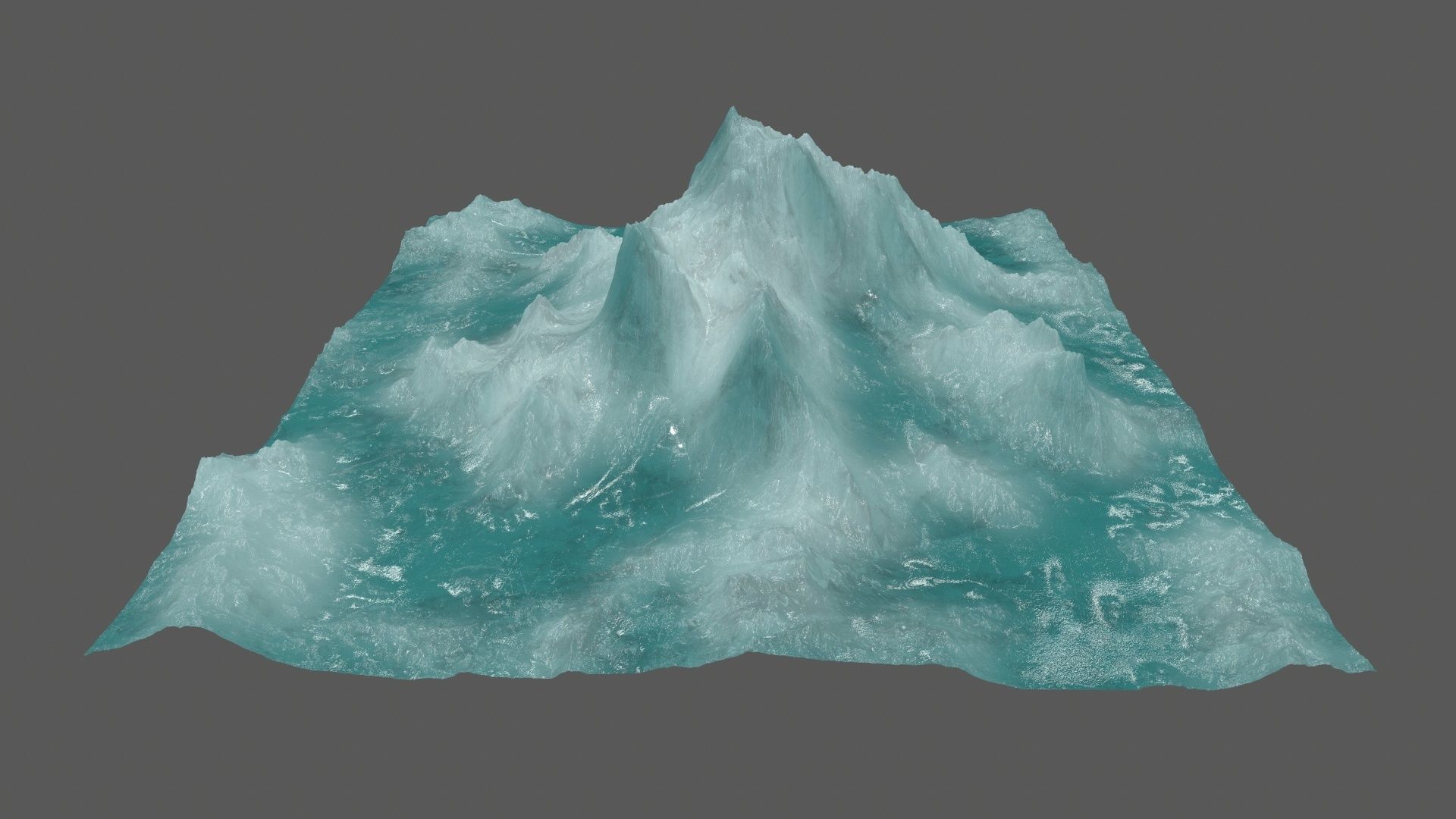 ice 3 iceberg Low-poly 3D model_9