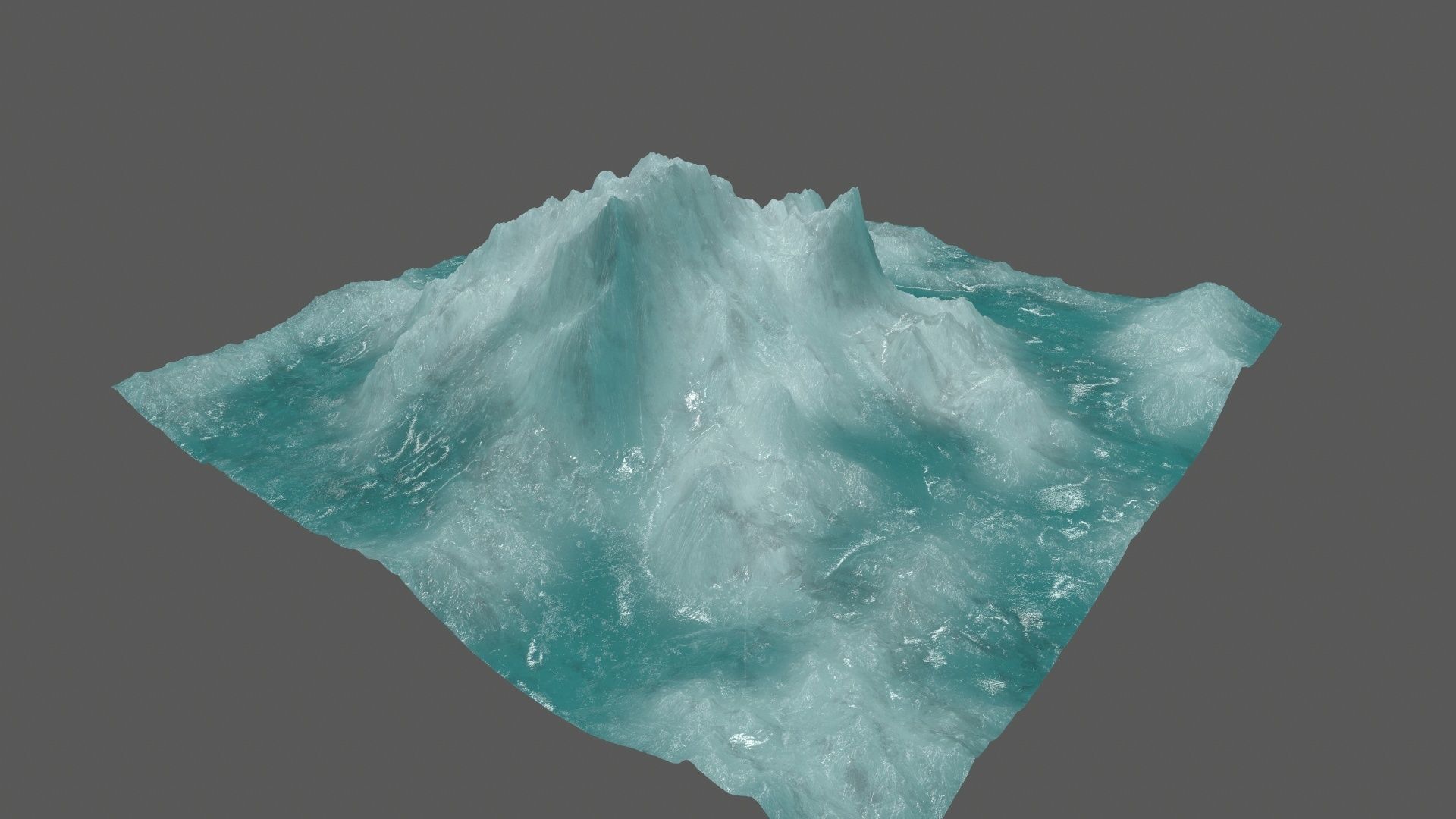 ice 3 iceberg Low-poly 3D model_5