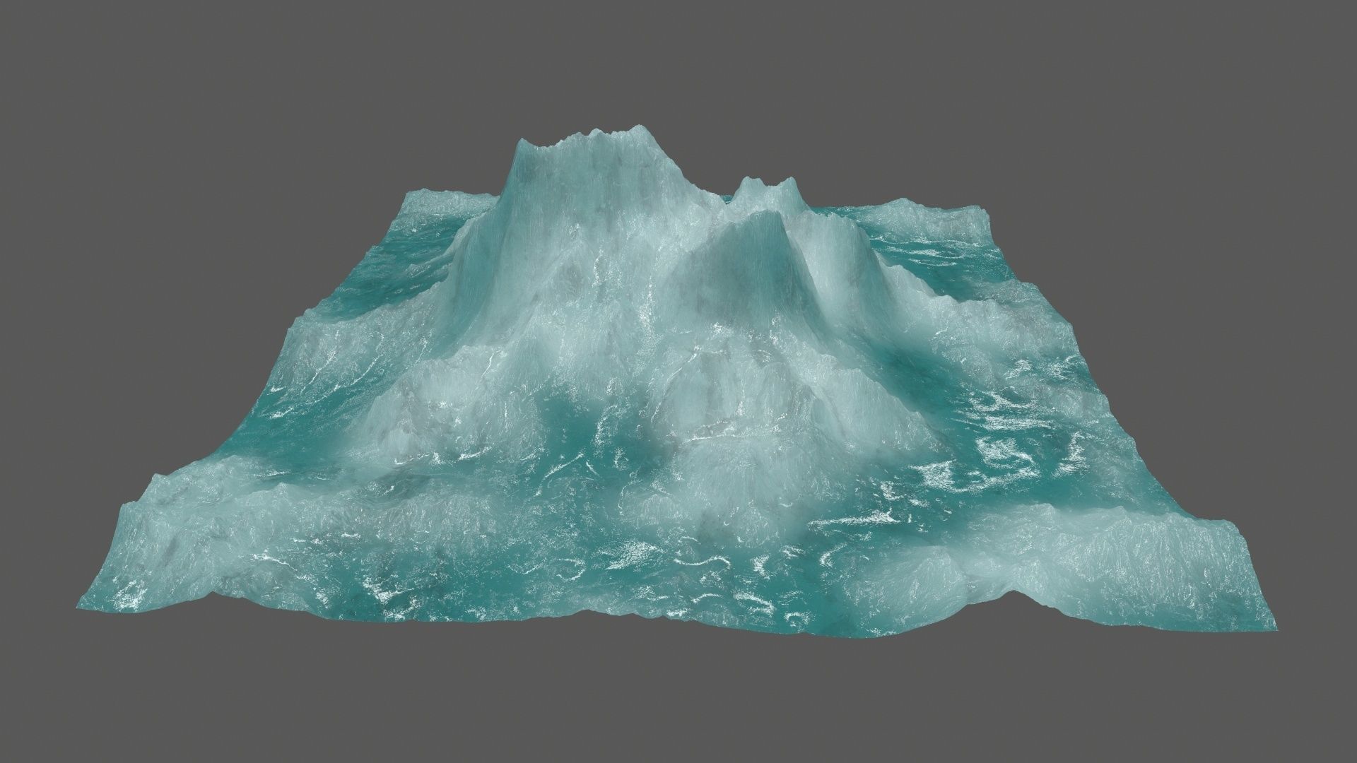 ice 3 iceberg Low-poly 3D model_13
