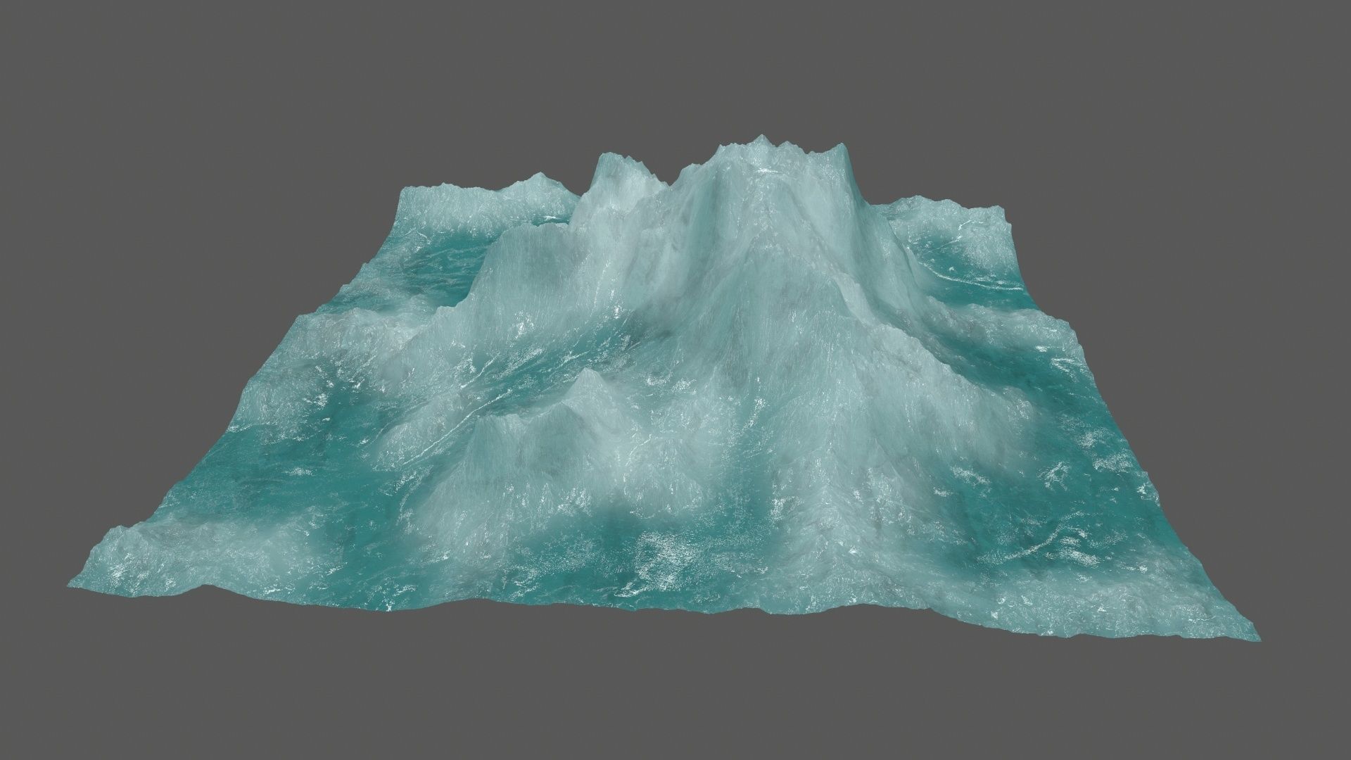 ice 3 iceberg Low-poly 3D model_12