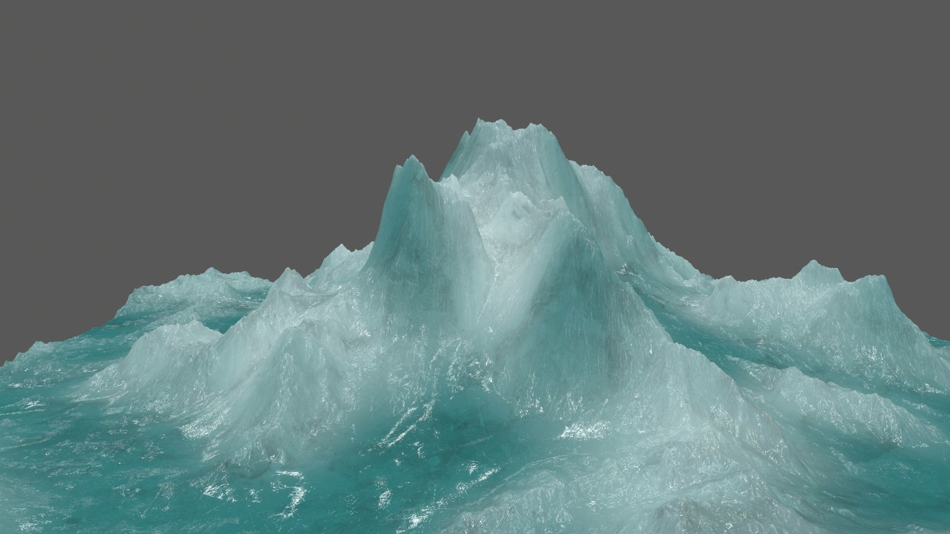 ice 3 iceberg Low-poly 3D model_3