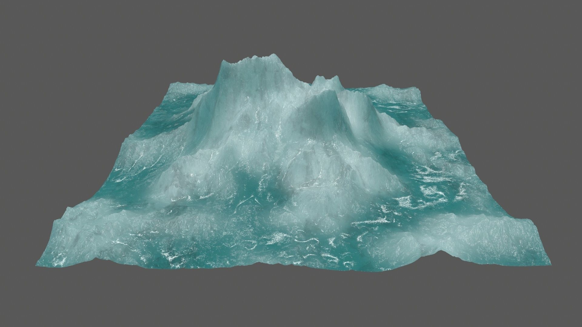 ice 3 iceberg Low-poly 3D model_7