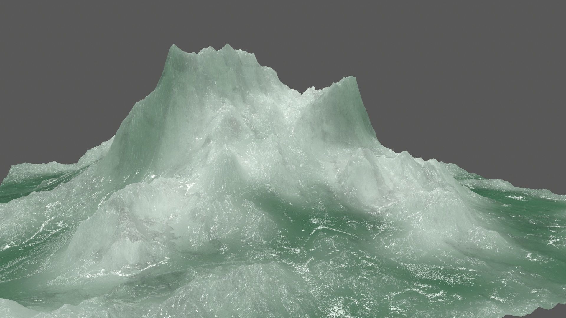 ice 4 mountain Low-poly 3D model_3