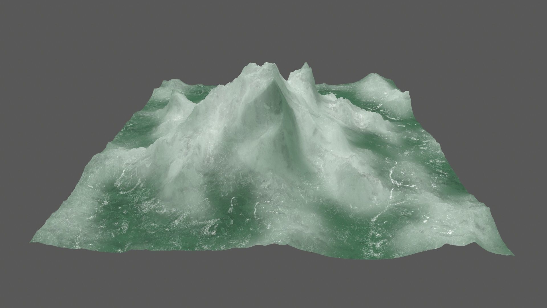 ice 4 mountain Low-poly 3D model_6