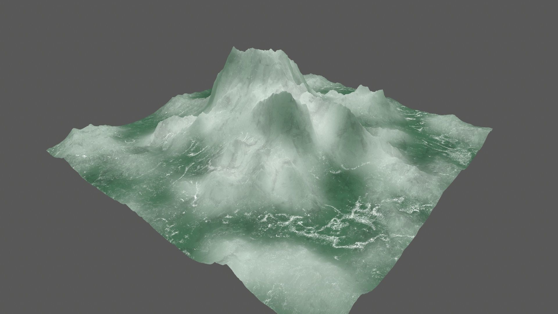 ice 4 mountain Low-poly 3D model_13