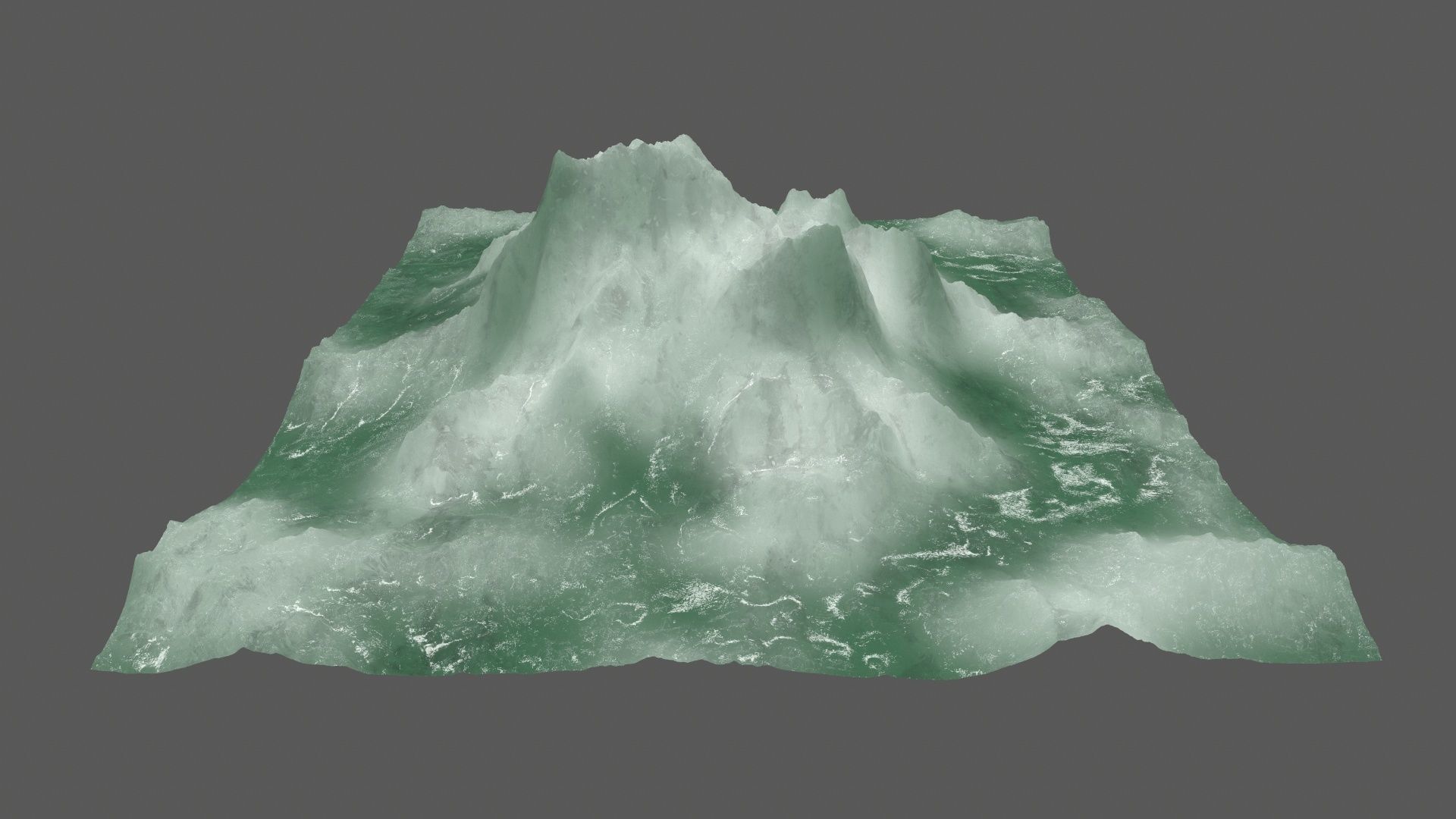 ice 4 mountain Low-poly 3D model_7