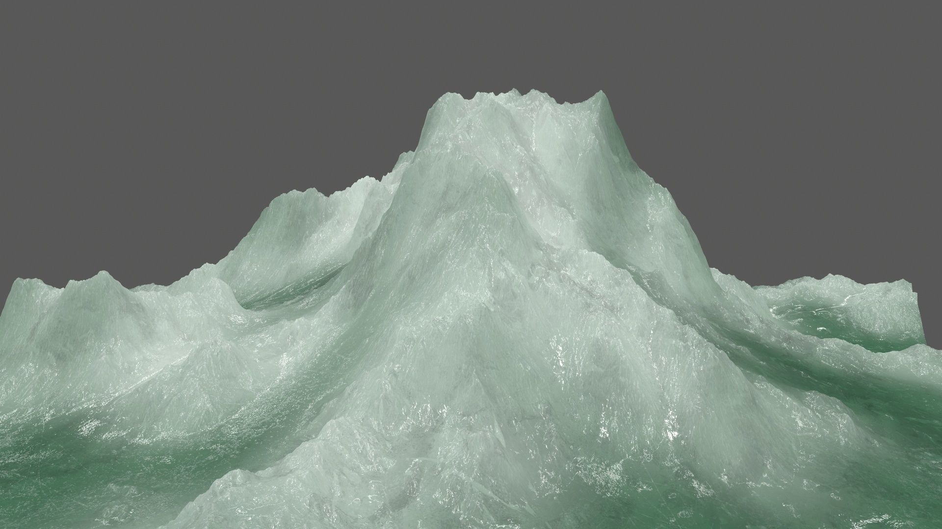ice 4 mountain Low-poly 3D model_5