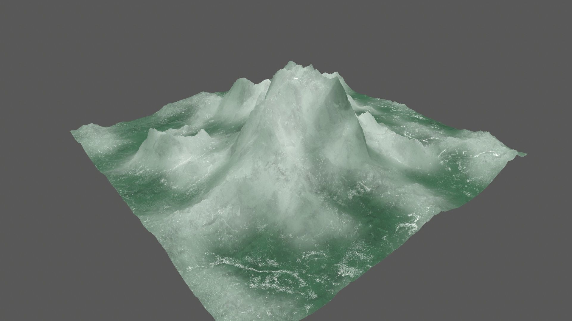 ice 4 mountain Low-poly 3D model_9