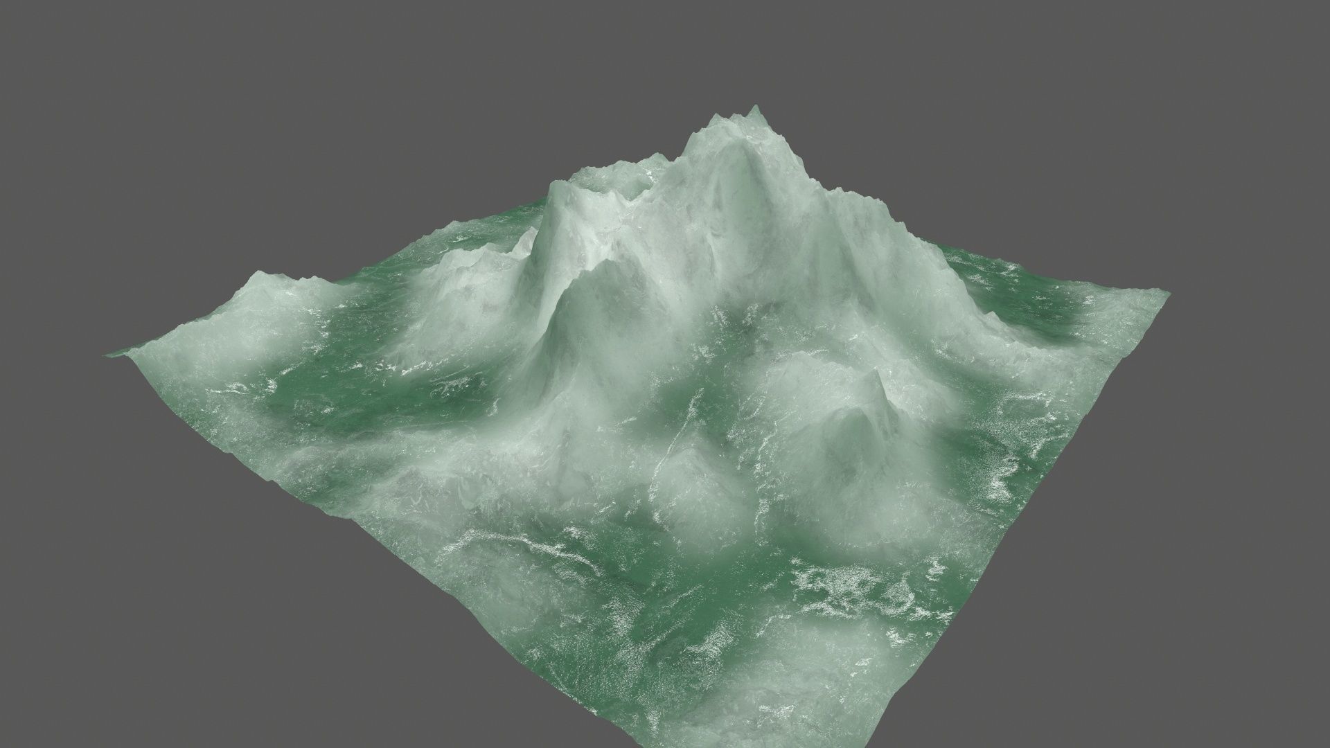 ice 4 mountain Low-poly 3D model_10