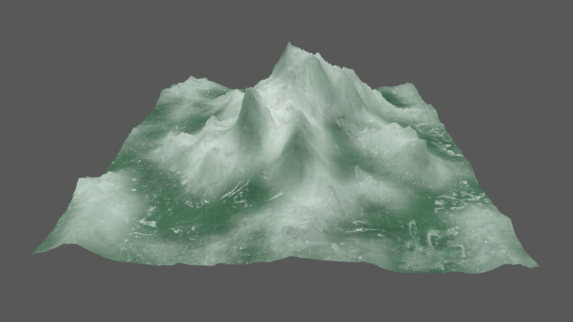 ice 4 mountain Low-poly 3D model_11