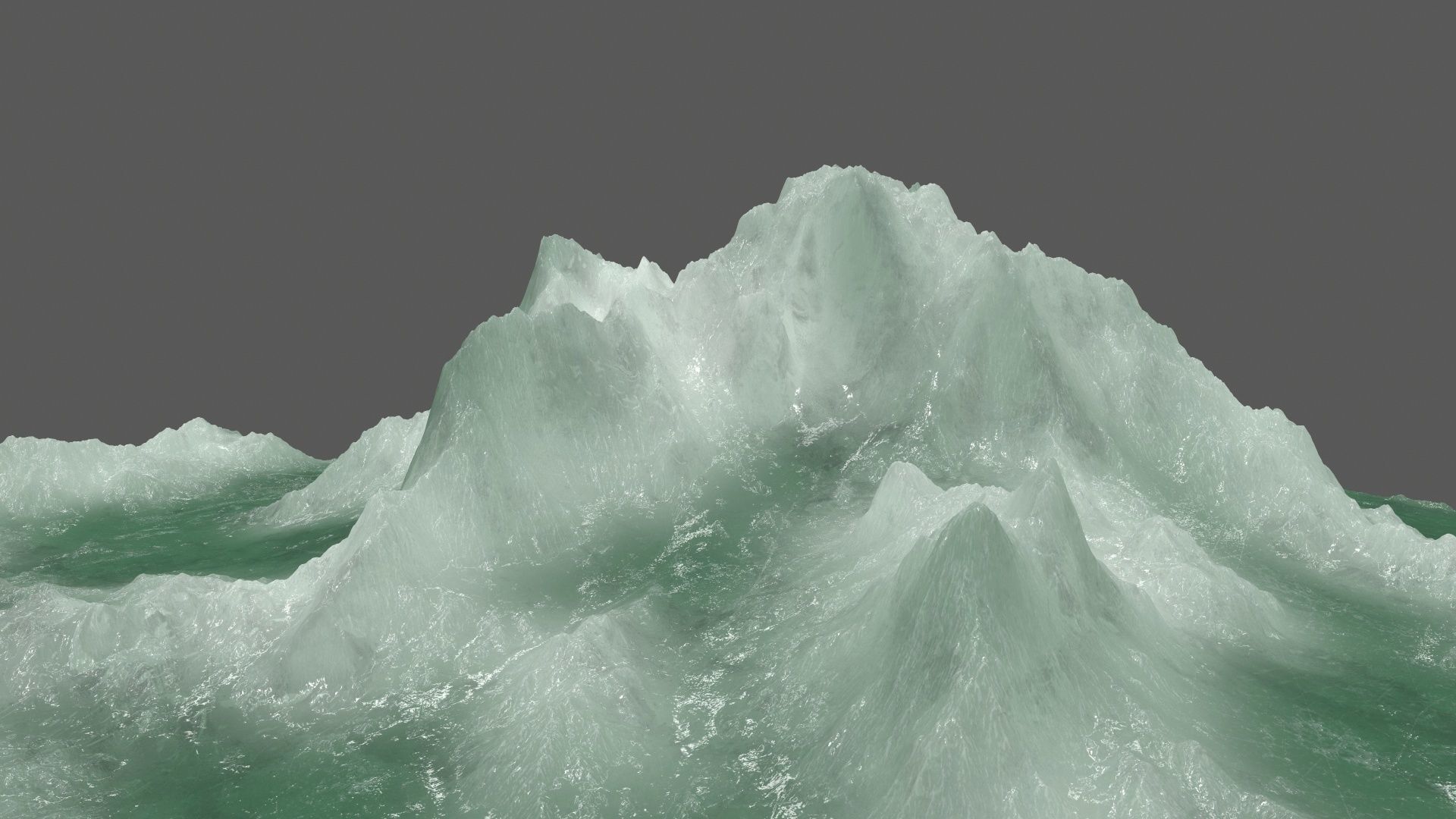 ice 4 mountain Low-poly 3D model_8