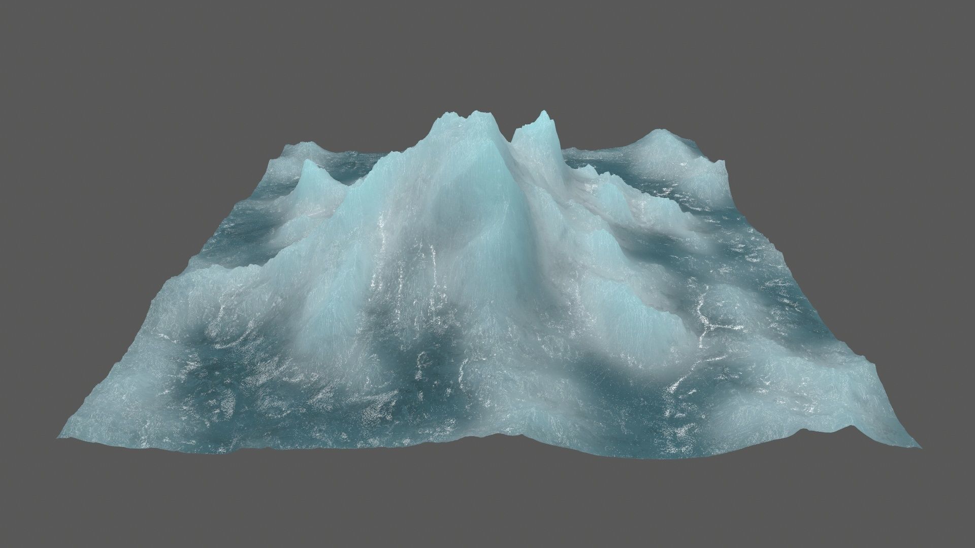 ice 5 iceberg 3D model_2