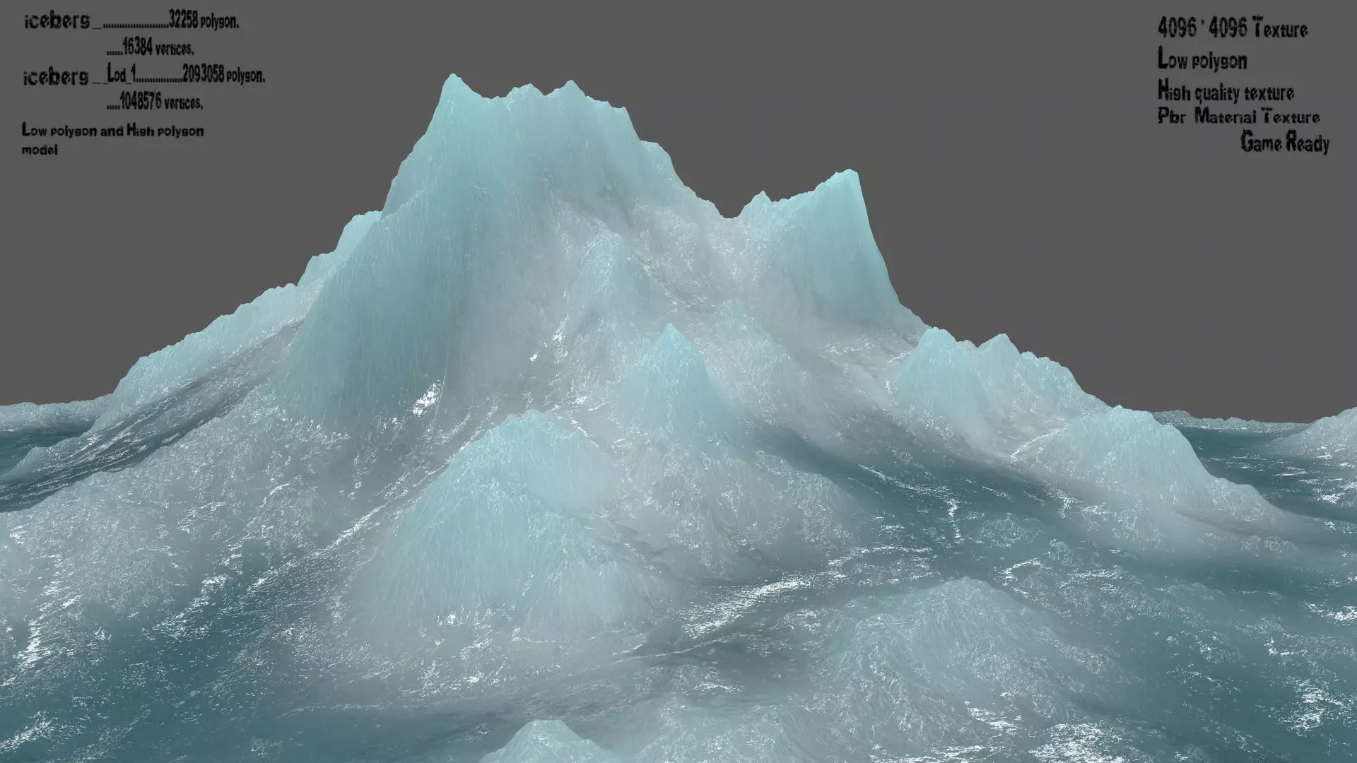 ice 5 iceberg 3D model_0