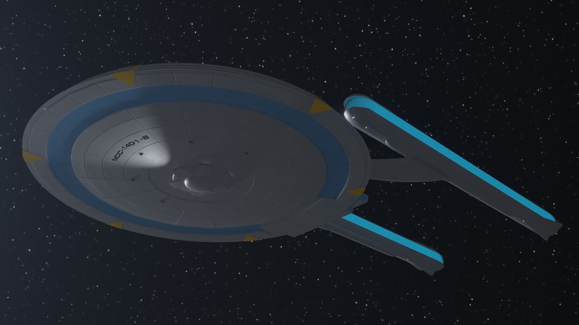 Rothwell Class Light Cruiser Free 3D model_2