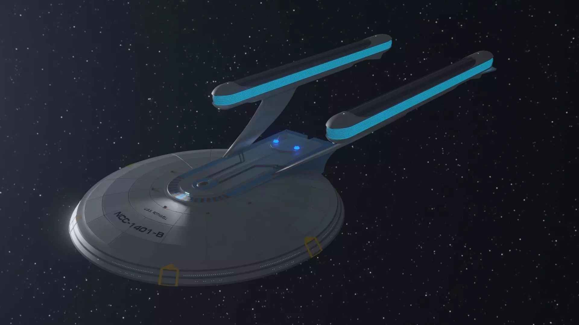 Rothwell Class Light Cruiser Free 3D model_0