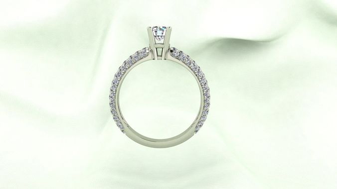 Unique Diamond Ring 3D print model