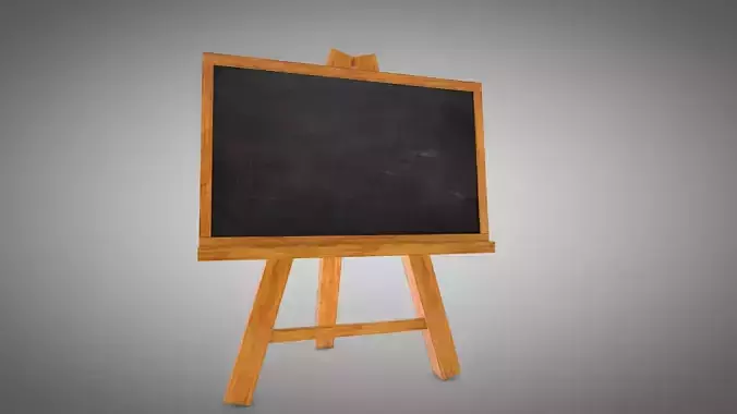 Black Board Low-poly 3D model
