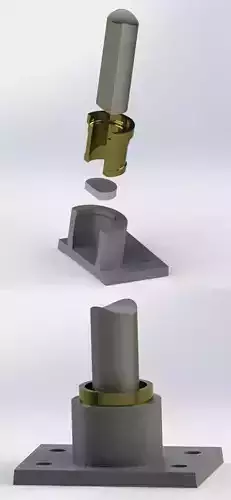 Footstep Bearing Free 3D model