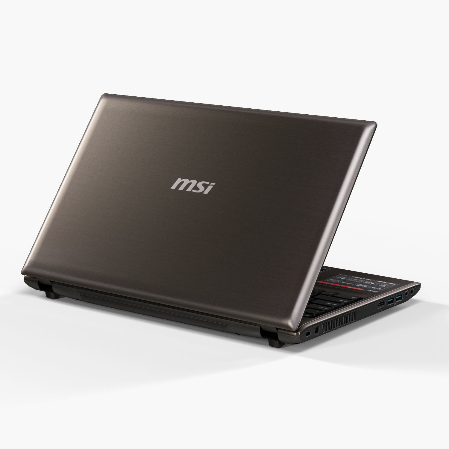 MSI CX61 2PC laptop Low-poly 3D model_7
