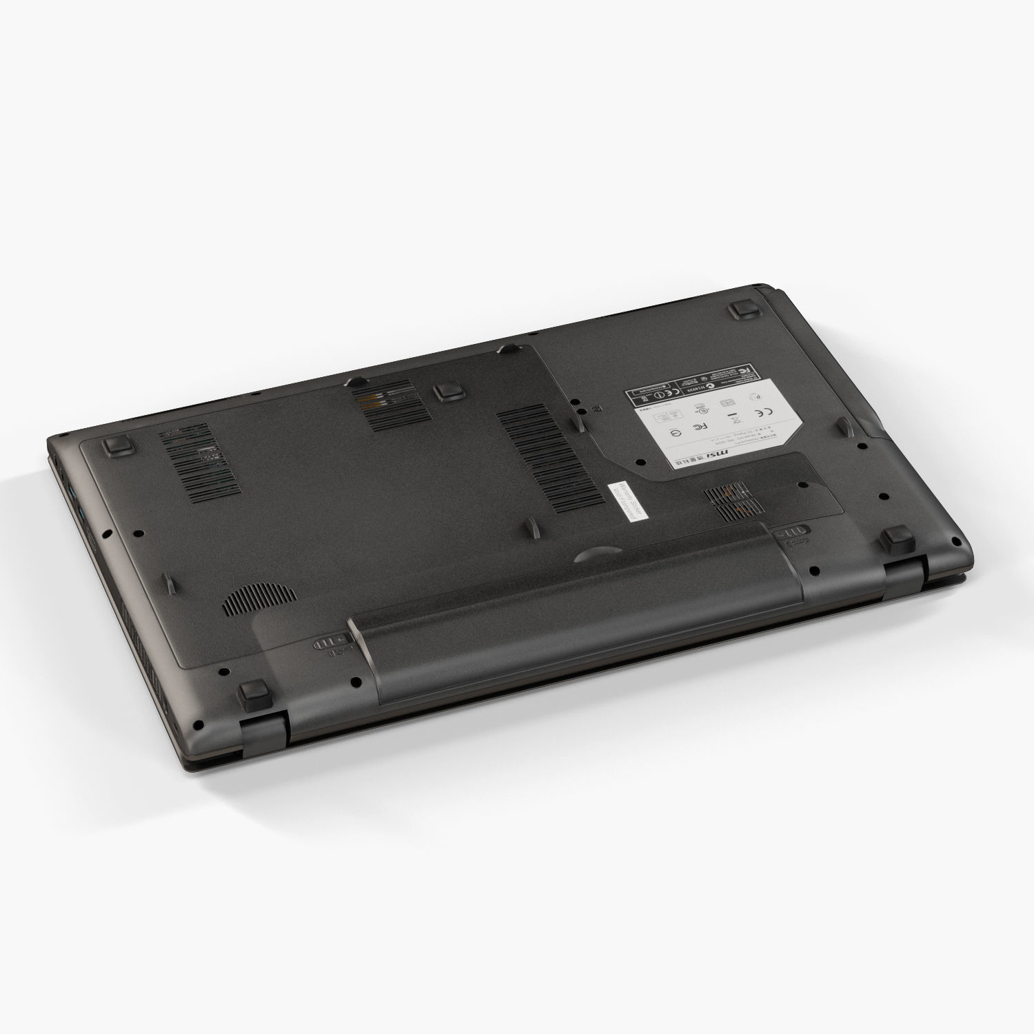 MSI CX61 2PC laptop Low-poly 3D model_12