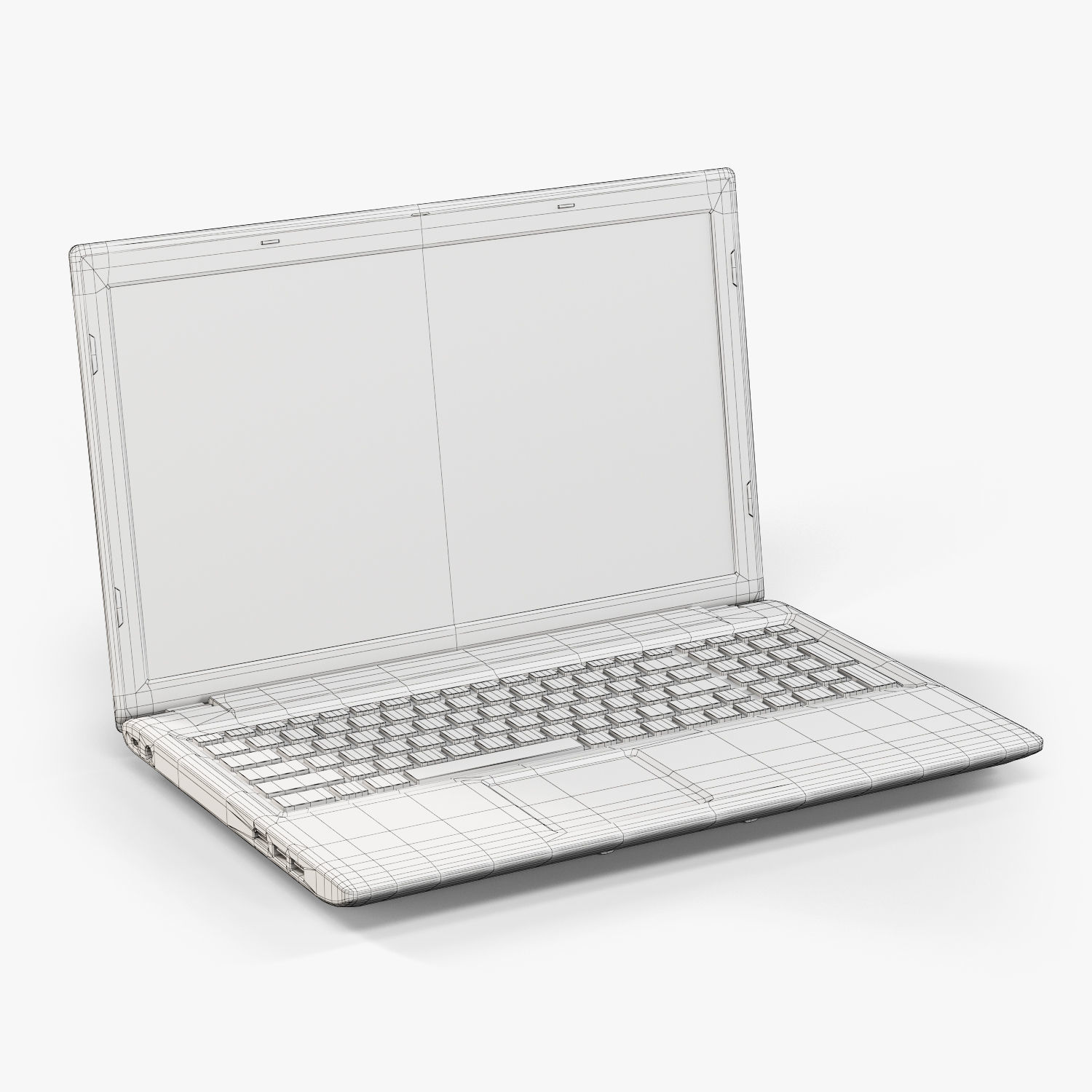 MSI CX61 2PC laptop Low-poly 3D model_13