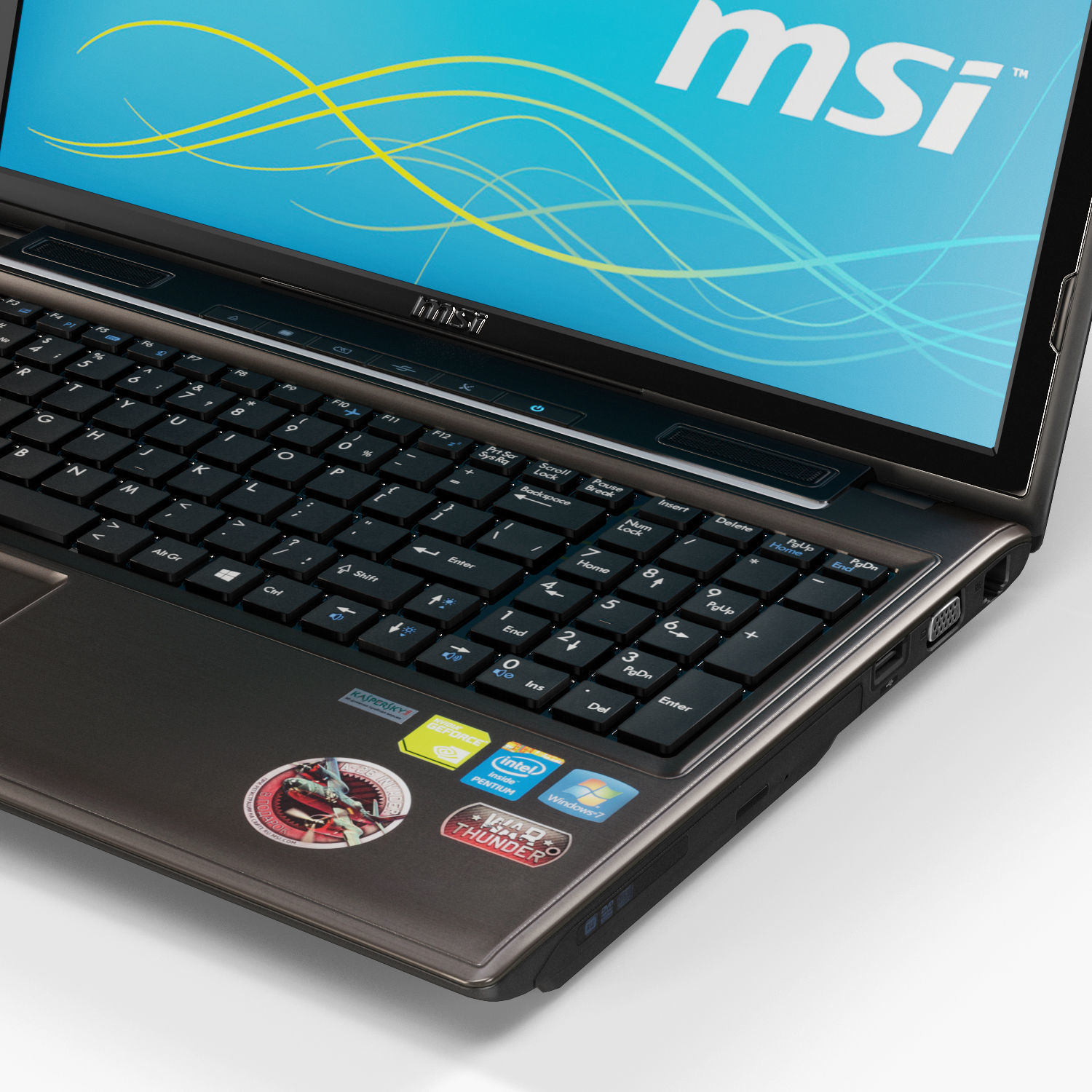 MSI CX61 2PC laptop Low-poly 3D model_5