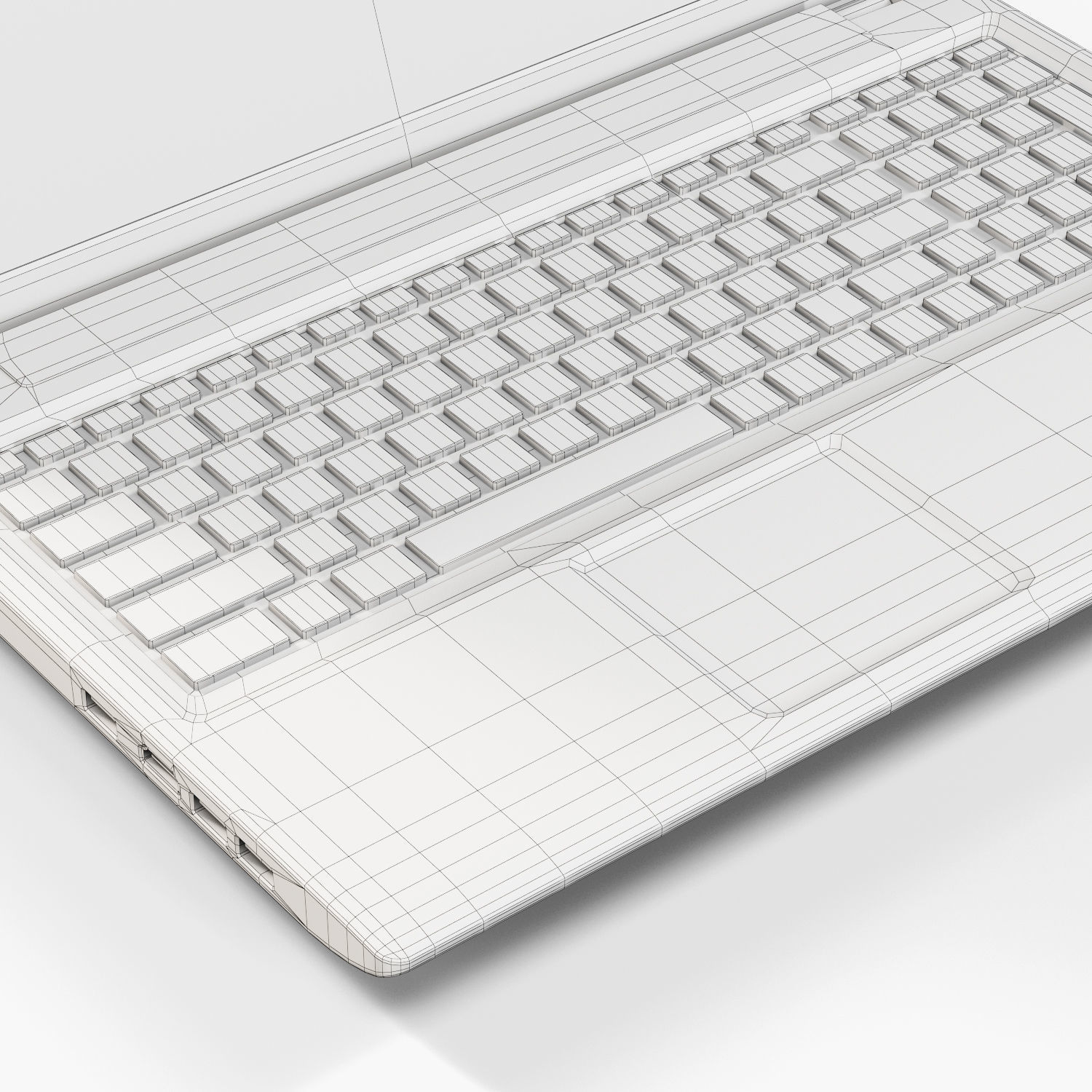 MSI GE60 2PL Apache gaming laptop Low-poly 3D model_14