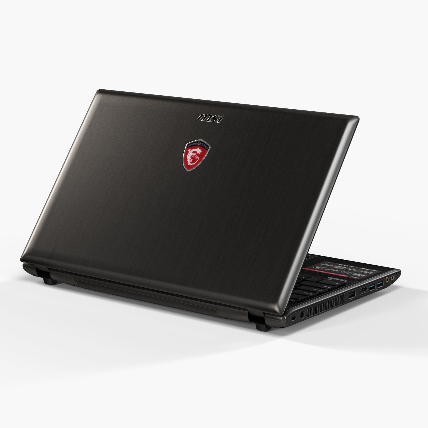 MSI GE60 2PL Apache gaming laptop Low-poly 3D model_7