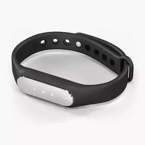 Xiaomi Mi Band Pulse 1S fitness activity tracker Low-poly 3D model