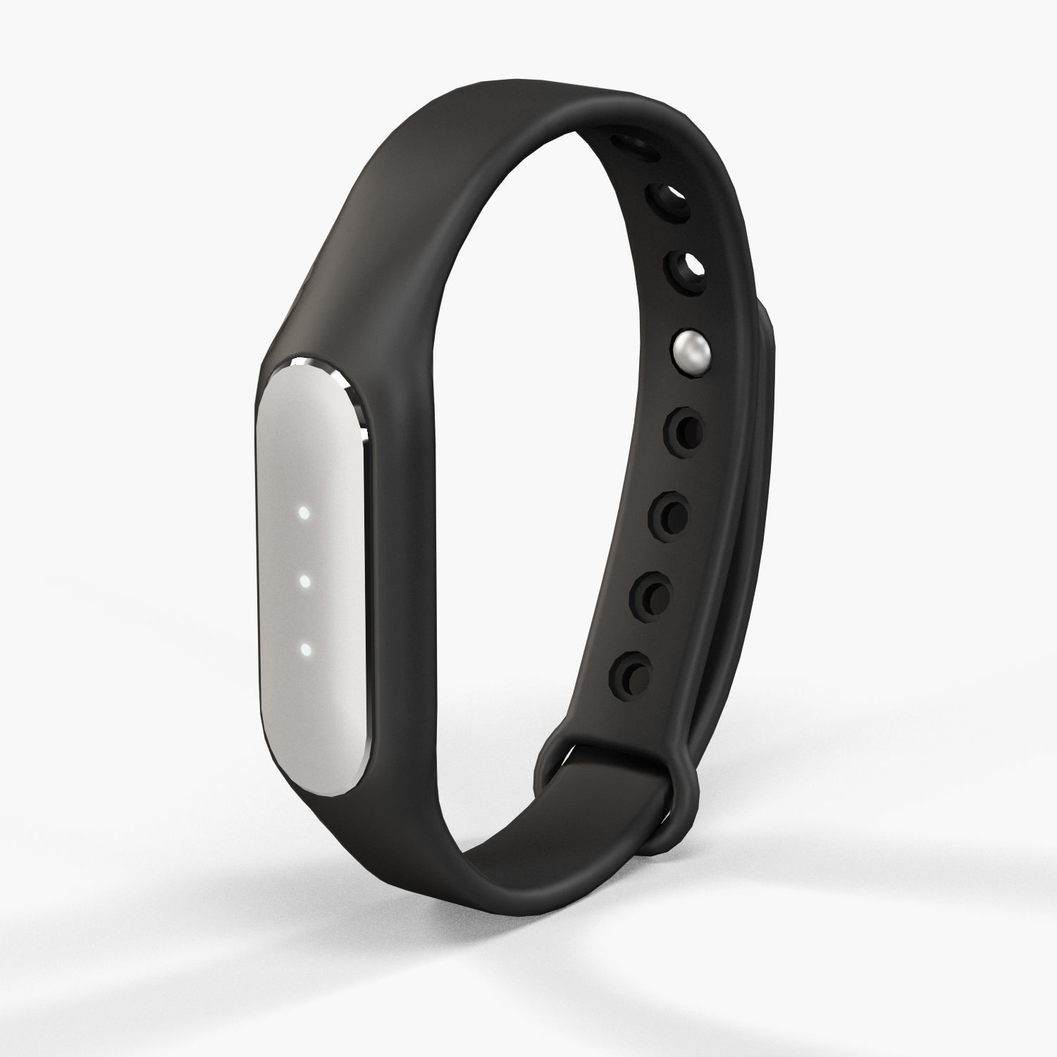 Xiaomi Mi Band Pulse 1S fitness activity tracker Low-poly 3D model_5