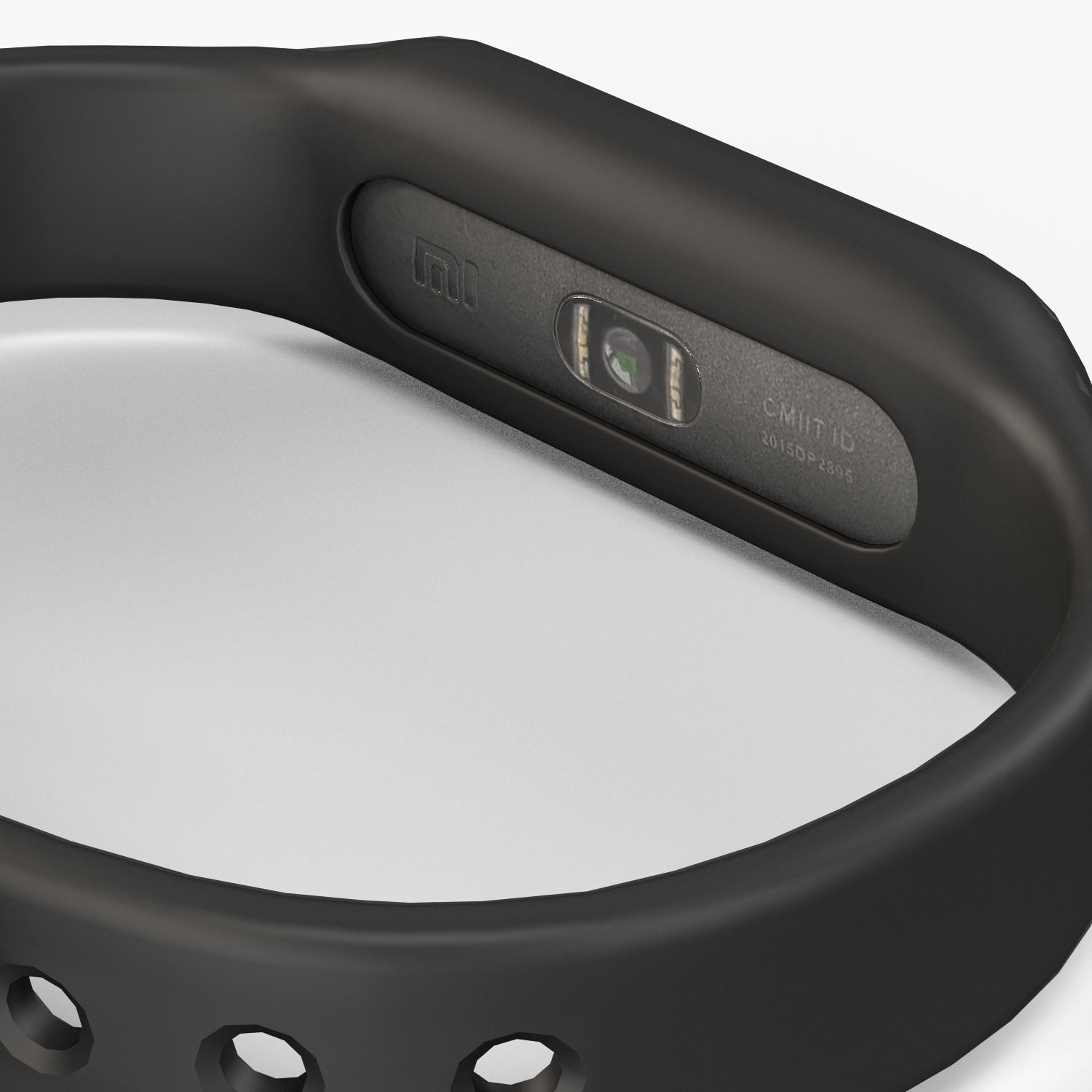 Xiaomi Mi Band Pulse 1S fitness activity tracker Low-poly 3D model_4