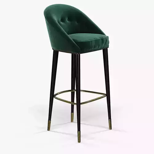 Brabbu Malay bar chair 3D model