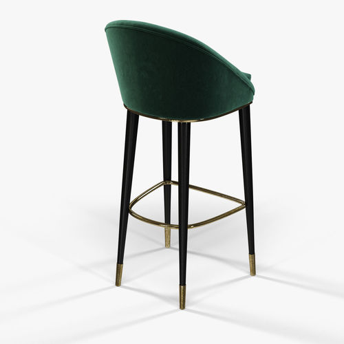 Brabbu Malay bar chair 3D model 4