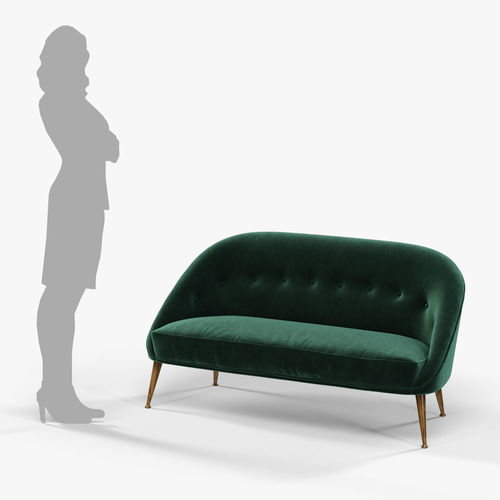 Brabbu Malay sofa 3D model 7