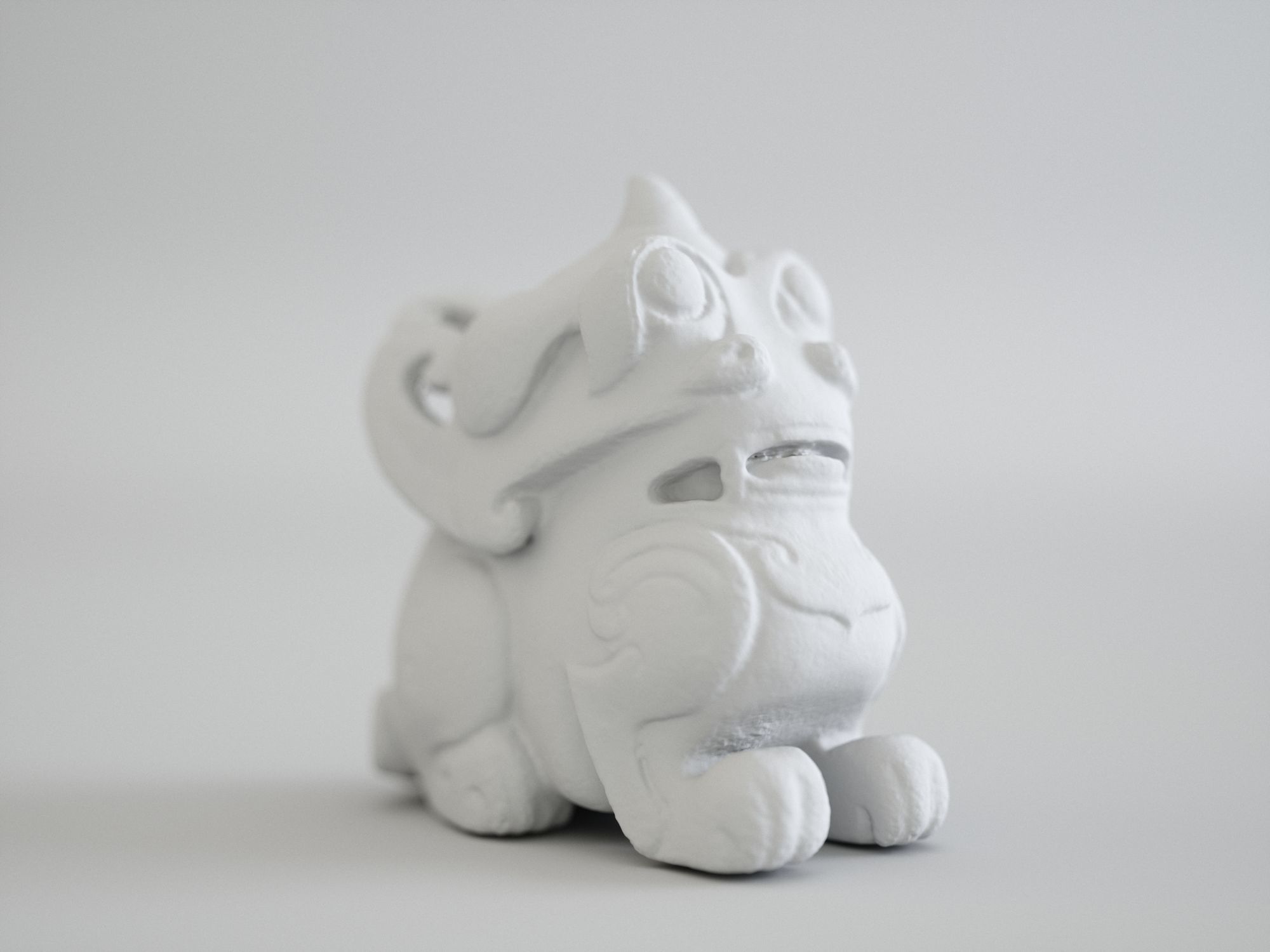 3D Jade Horned Mythical Creatures 3D print model_1