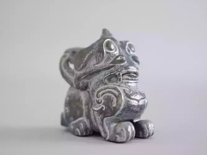 3D Jade Horned Mythical Creatures