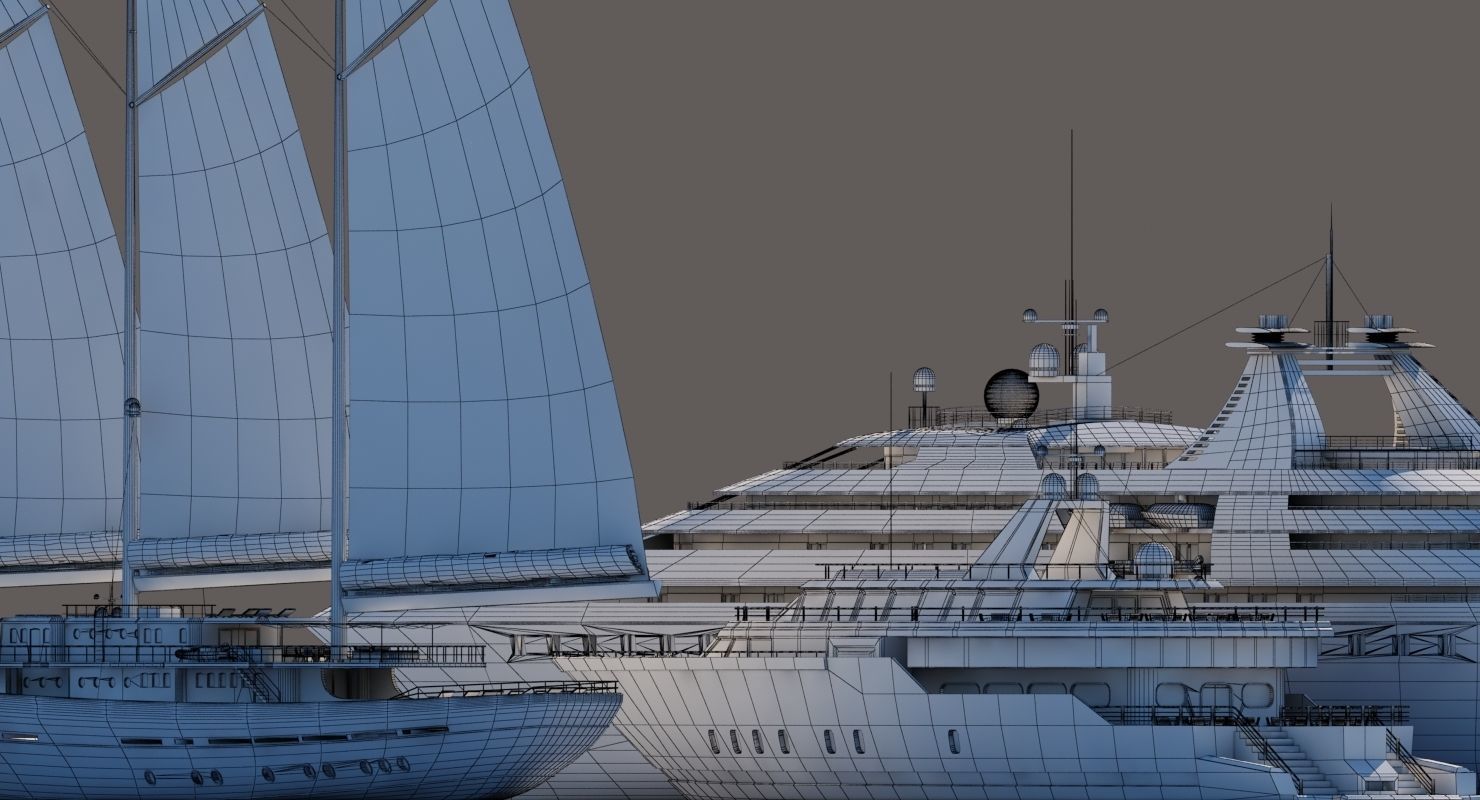 Yacht Collection yachts 3D model_7