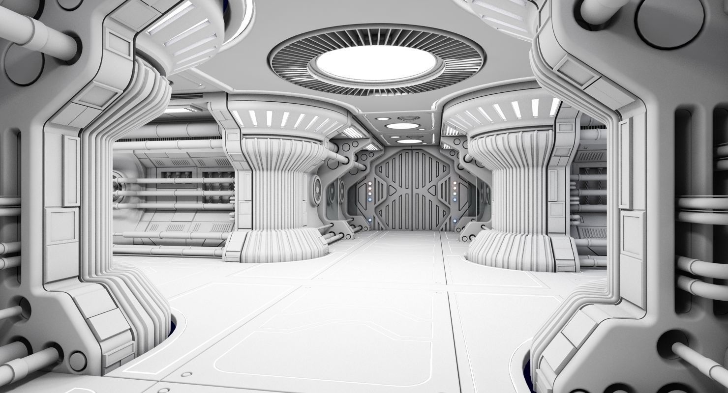 Sci Fi Interior 7 3D model_2