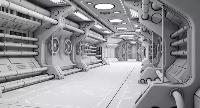 Sci Fi Interior 7 3D model