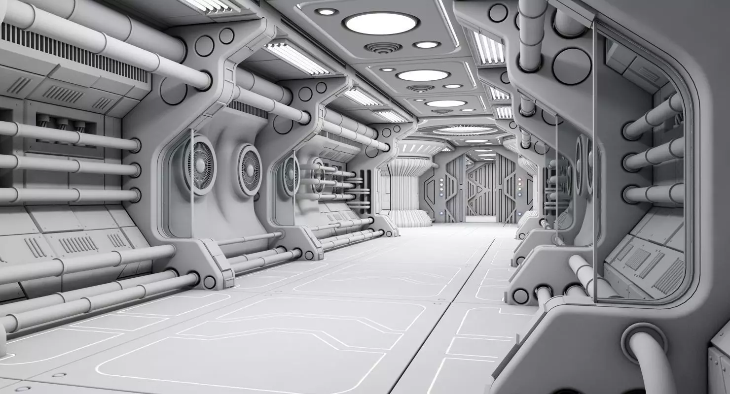 Sci Fi Interior 7 3D model_0