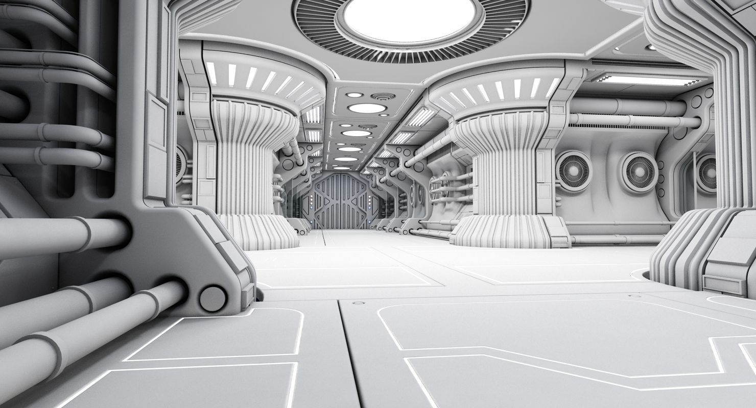 Sci Fi Interior 7 3D model_6