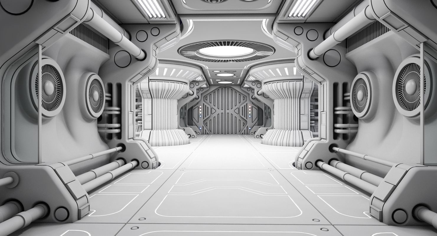 Sci Fi Interior 7 3D model_4