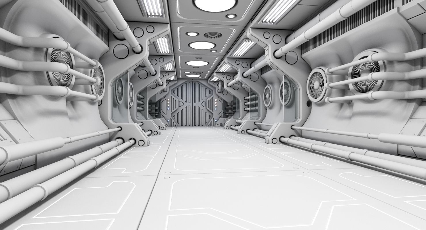 Sci Fi Interior 7 3D model_8