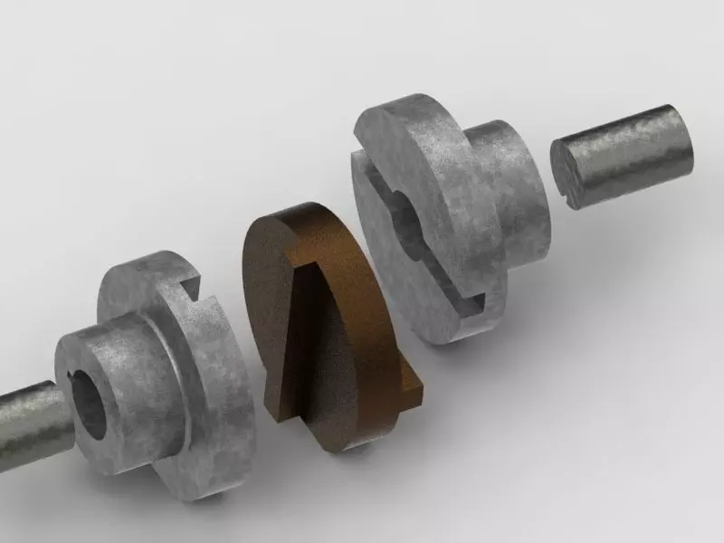 Oldhams Coupling Free 3D model_0