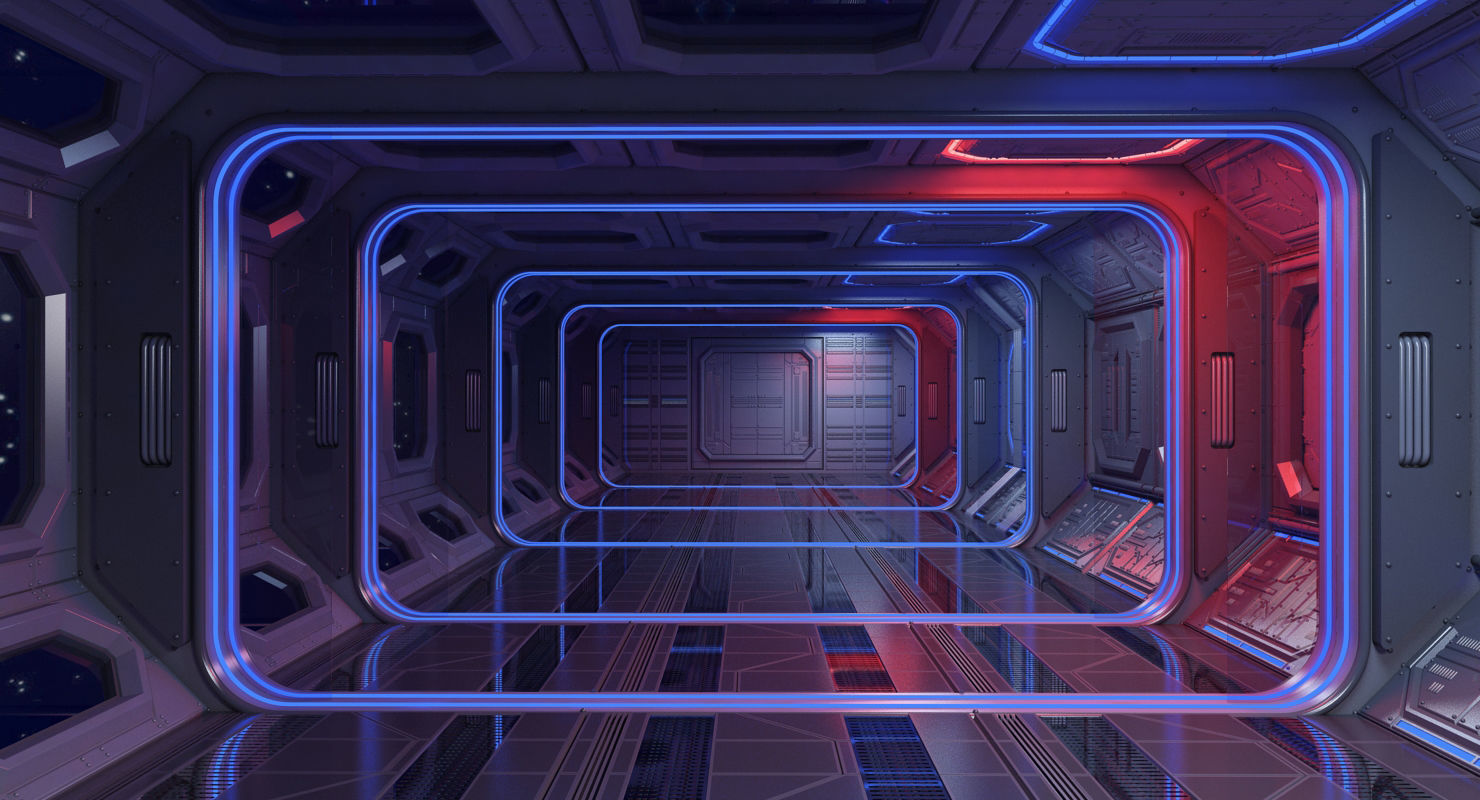 Sci Fi Interior 3 3D model_2